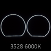Светодиодные кольца GT для фар LADA PRIORA белые GT EXTREEM, 6000К со стабилизаторами (комплект: 4 шт)