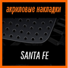 Акриловые накладки 3D SPORTS PLATE для SANTA FE CM 2007