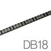 Плата светодиодной линейки DB18 (48.5 см) для светодиодов 1533L2 с включением по 2 светодиода, режется через 4 светодиода - 1 шт