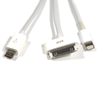 Кабель питания USB для iPhone 4/5 и micro USB белый