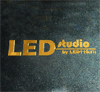 Наклейка LEDSTUDIO (золотистая) тип - 1 (145х27мм)