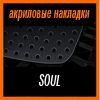 Акриловые накладки 3D SPORTS PLATE для SOUL 2009