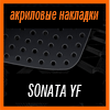 Акриловые накладки 3D SPORTS PLATE для SONATA YF 2010