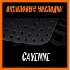 Акриловые накладки 3D SPORTS PLATE для CAYENNE 2004
