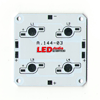 Плата алюминиевая 4P-50S для мощных светодиодов 1-3Вт эмиттер квадратная