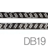 Плата светодиодной линейки DB19-1 + DB19-2 (29 см) для светодиодов 1533L2 с включением по 2 светодиода, режется через 4 светодиода - 2 шт
