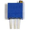 Резистор переменный (подстроечный) выводной 3296W 2,2 КОм