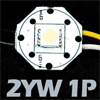 Печатная плата QB2-1P для светодиодов SMD 5450 (2 цветных) 2YW/2YB/2RW/2RY (10 сегментов)